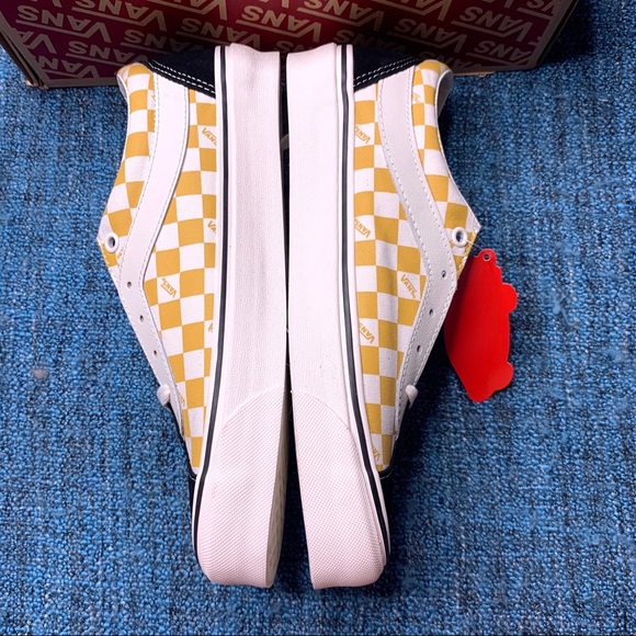 Vans Bold Ni Sneakers Mango Mojito Checkerboard Ultracush Insoles - Picture 4 of 6